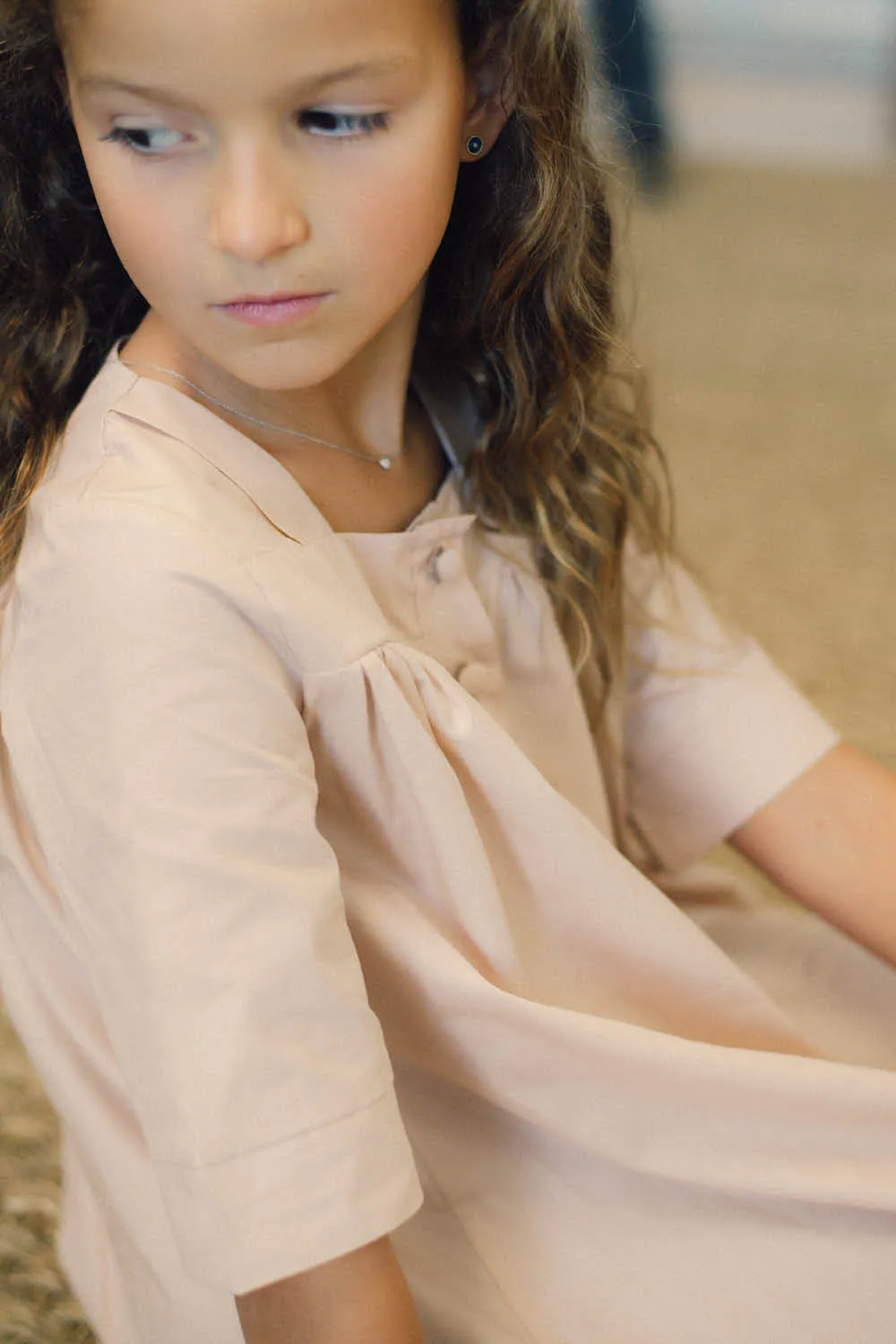 Vitoria Nightgown Mini in Dusty Pink