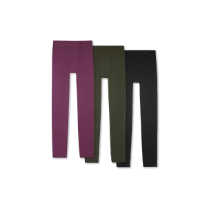 Women's Cotton Modal Blend Long Underwear 3-Pack
